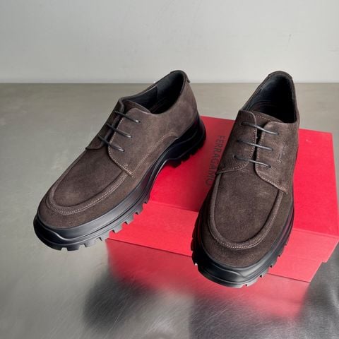 GIÀY DERBY NAM FRG DA LỘN CAO CẤP – ĐẾ DÀY LUG, FORM ĐÔ THỊ SANG GỌN