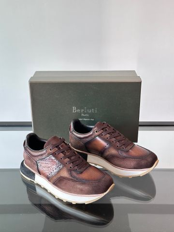 GIÀY SNEAKER NAM B R L T FAST TRACK SCRITTO DA BÊ PHỐI SUEDE, PHOM RUNNER LUXURY BUSINESS-