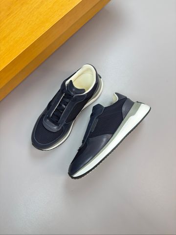 GIÀY NAM SNEAKER FERR PHỐI DA BÊ & VẢI JACQUARD