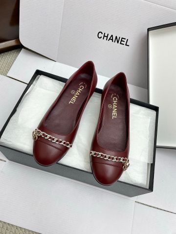 GIÀY NỮ CN  CHAIN BALLET MÀU BORDEAUX