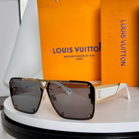 KÍNH MẮT NAM NỮ L V DÁNG SHIELD BẢN LỚN – GỌNG PHỐI KIM LOẠI