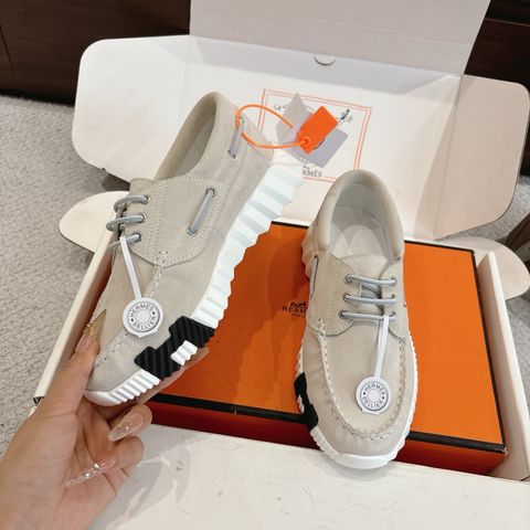 GIÀY THỂ THAO NAM NỮ HERM* BOUNCING DA BÒ LỘN CAO CẤP ĐẾ H NĂNG ĐỘNG