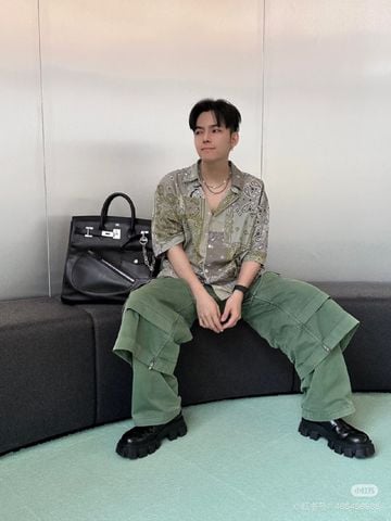 TÚI NAM NỮ HERM BIRKIN HAC ROCK 40 SWIFT ĐEN DÂY ROCK N ROLL