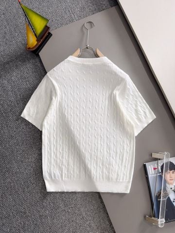 ÁO THUN NAM L P KNIT CABLE TEXTURE COTTON–SILK BLEND –