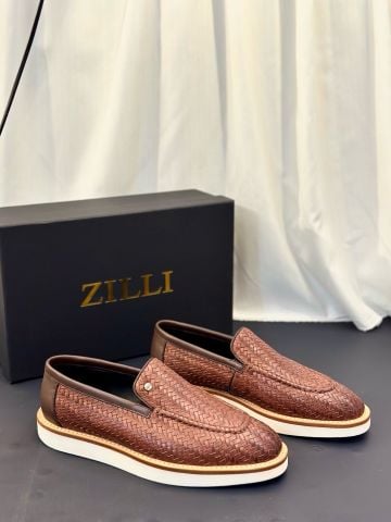 GIÀY SLIP-ON NAM Z L DA BÊ ĐAN THỦ CÔNG, ĐẾ SIÊU NHẸ