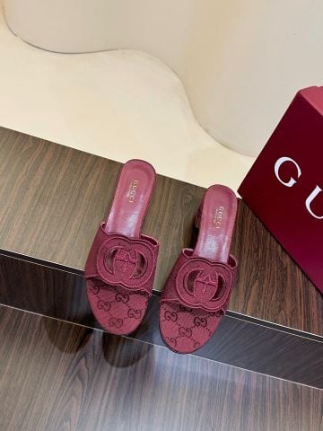 DÉP CAO GÓT NỮ GUCC* ĐÔI G KHOÉT HỌA TIẾT ĐẲNG CẤP