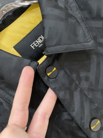 ÁO KHOÁC PHAO NAM F D PHOM OVERSHIRT HỌA TIẾT FF
