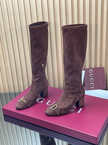 BOOT NỮ GUCC*  SUEDE NÂU HORSEBIT – PHONG THÁI THANH LỊCH MÙA THU ĐÔNG