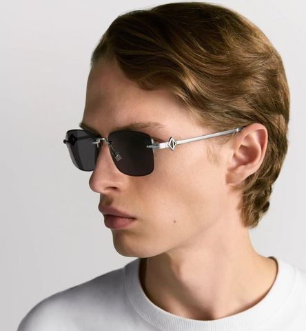 KÍNH MẮT NAM NỮ Di*or*  – GỌNG VÀNG SANG TRỌNG, FORM RIMLESS CHỮ NHẬT, TRÒNG UV400