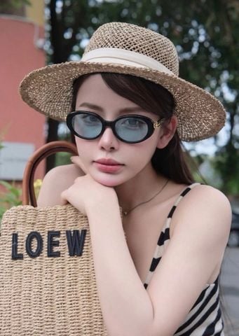 KÍNH MẮT NỮ T C PHOM OVAL ACETATE, BẢN LỀ MẮT XÍCH