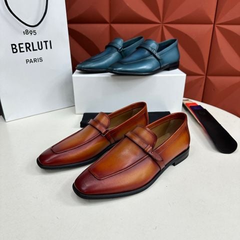 GIÀY NAM BERLUTTI LOAFER LORENZO PATINA NÂU HỔ PHÁCH
