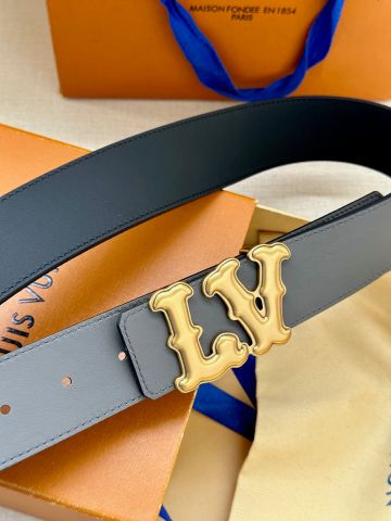 THẮT LƯNG UNISEX L*V  RANCH 2 MẶT 4.0CM PHONG CÁCH WESTERN*