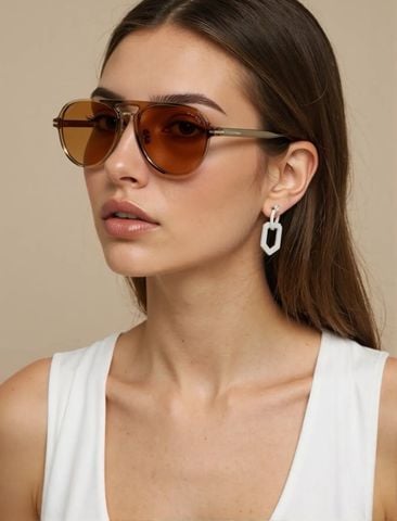 KÍNH MẮT NAM TF DÁNG AVIATOR BẢN LỚN LOGO T KIM LOẠI