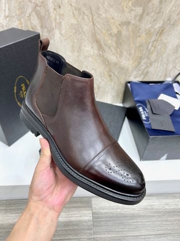 GIÀY NAM PRAD* CHELSEA SAFFIANO FORM THON – VIBRAM