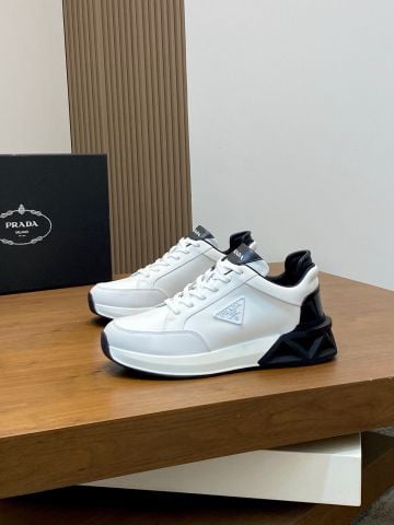GIÀY NAM PRAD* SNEAKER DA PHỐI VẢI – GÓT TPU KHỐI 3D