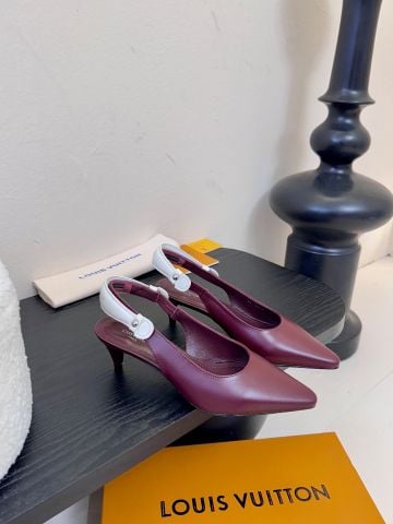 GIÀY CAO GÓT LV* LEGACY SLINGBACK MŨI NHỌN – DÂY MONOGRAM
