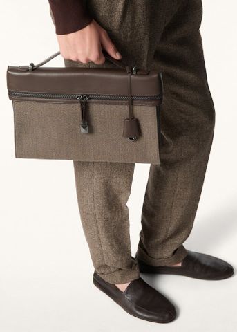 TÚI MESSENGER NAM NỮ LP EXTRA MESSENGER BAG L33 PHOM ENVELOPE DA BÊ