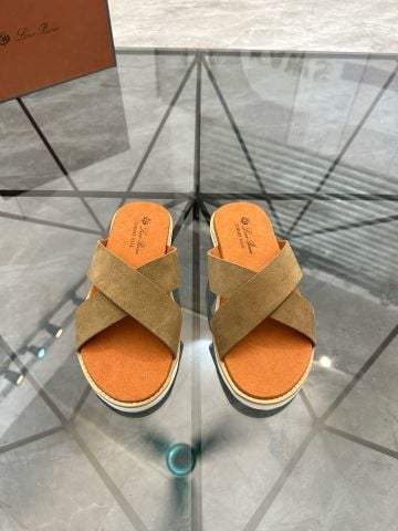 DÉP NAM L P SUMMER WALK CROSS-STRAP DA MÀI NHÁM PHOM SLIP-ON THƯ THÁI