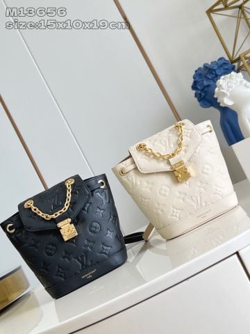 TÚI BA LÔ NỮ LV* NANO NOÉ MONOGRAM EMPREINTE – KHÓA S-LOCK MẠ VÀNG