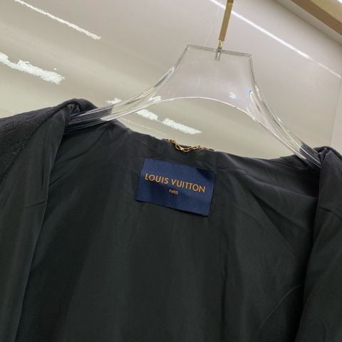 ÁO KHOÁC NAM NỮ L V HOODED BLOUSON DẬP NỔI 3D TOÀN THÂN