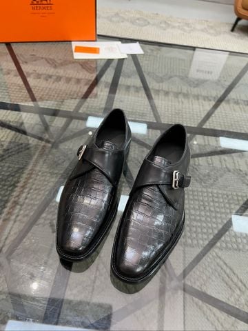 GIÀY TÂY HM* monk-strap da bê nhập Ý
