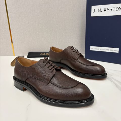 GIÀY TÂY NAM JMW DÁNG DERBY MŨI MAY VIỀN – DA VÂN TỰ NHIÊN SANG TRỌNG, PHOM ĐỨNG