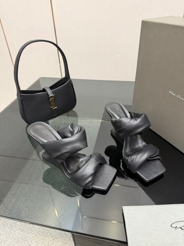 SANDAL CAO GÓT NỮ RO PHOM ĐIÊU KHẮC “TWIST KNOT” – MŨI VUÔNG CÁ TÍNH, GÓT 8.5CM