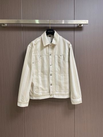 BỘ ÁO KHOÁC DENIM & QUẦN SHORT NAM F D PEQUIN KẺ SỌC DỆT XƯƠNG CÁ