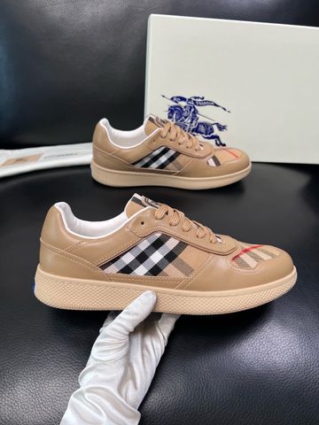 GIÀY SNEAKER NAM BB CHECK PHỐI DA BÒ Ý PHOM LOW-TOP CAO CẤP