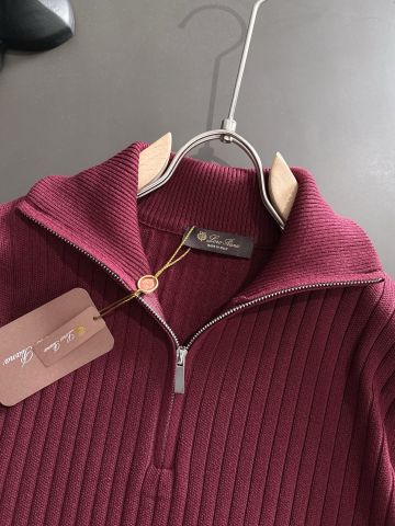 ÁO POLO DỆT KIM NAM LP CỔ ZIP RIB-KNIT PHOM RELAXED
