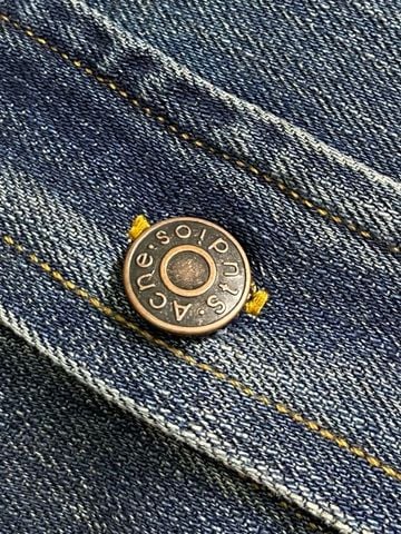 ÁO SƠ MI DENIM NAM NỮ A S PHOM OVERSIZED HIỆU ỨNG VINTAGE