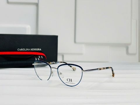 KÍNH NỮ CH* VHE169 NEW 2025 – GỌNG KIM LOẠI SIÊU MẢNH, CÀNG ACETATE HỌA TIẾT