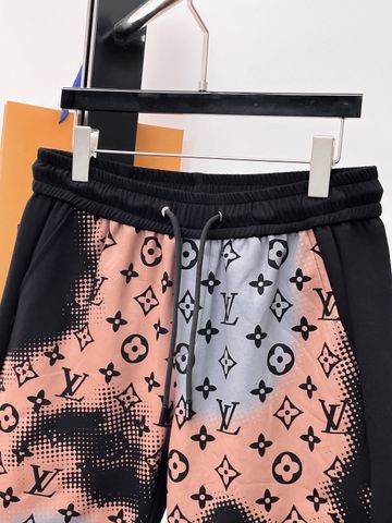 QUẦN SHORT NAM LV MONOGRAM PHỐI MẢNG ARTISTIC PHOM THỂ THAO