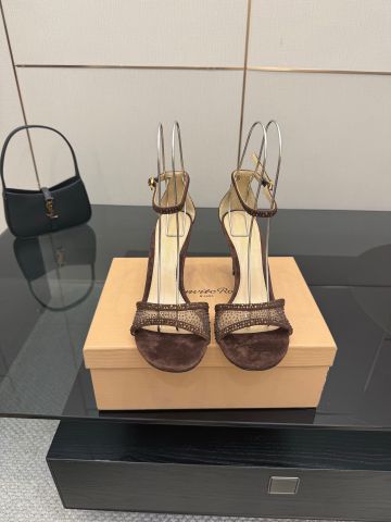 SANDAL CAO GÓT NỮ GR* PHA LÊ LẤP LÁNH – GÓT 8.5CM, DA CỪU