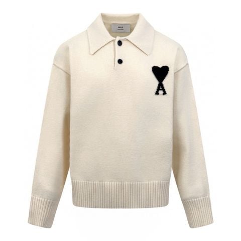 ÁO POLO LEN NAM AMI BIỂU TƯỢNG TRÁI TIM CHỮ A