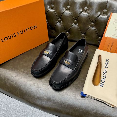 GIÀY MOCCASSIN NAM L V DA BÊ Ý PHOM PENNY LOAFER KHÓA KIM LOẠI