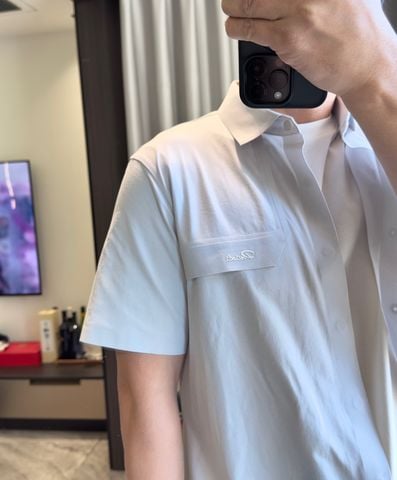 ÁO SƠ MI NAM PRD DÁNG TỐI GIẢN CẮT LASER LIỀN KHỐI CHẤT LIỆU CAO CẤP