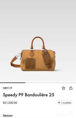 TÚI XÁCH NAM NỮ L V SPEEDY P9 BANDOULIÈRE 25 DA VÂN NỔI PHỐI PATCHWORK ĐẲNG CẤP