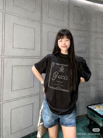 ÁO THUN NAM NỮ GC LOGO FIRENZE 1921 IN NGỰC CỔ ĐIỂN