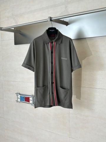 BỘ NAM GC DỆT COTTON CAO CẤP PHỐI WEB STRIPE THÊU LOGO