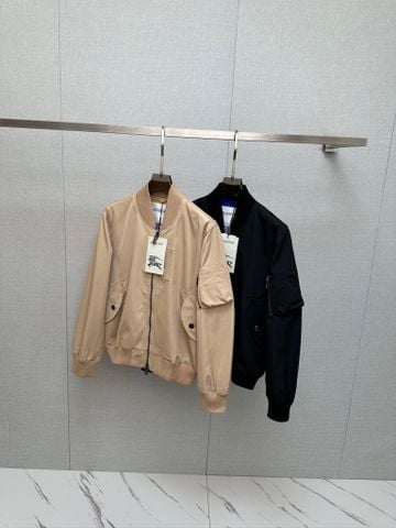 ÁO KHOÁC NAM BURBERR*Y  * BOMBER CỔ LEN FW2025 – VẢI Ý,