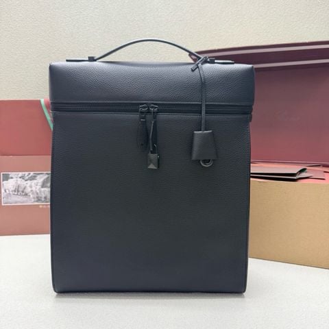 BALO NAM NỮ LP EXTRA BACKPACK L30 DA BÒ VÂN HẠT PHOM VUÔNG PADLOCK CHARM