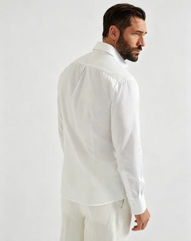 ÁO SƠ MI NAM BC 100% LINEN CAO CẤP PHOM TÚI HỘP CỔ BẺ THANH LỊCH