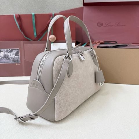 TÚI XÁCH NAM NỮ L P NEEDLE DA BÊ REVERSE SUEDE PHOM BOWLING