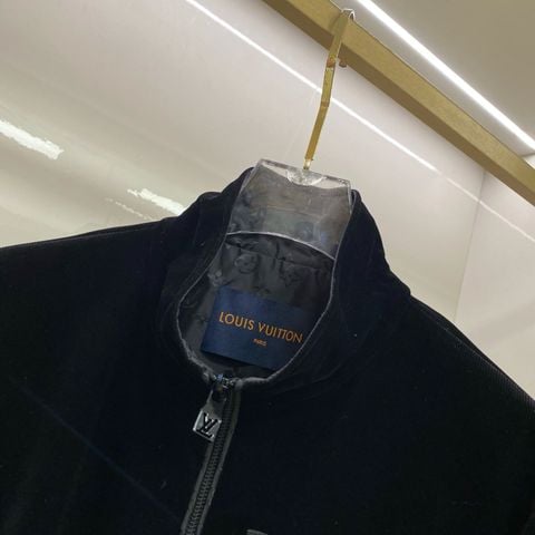 ÁO KHOÁC NAM L V BLOUSON CỔ ĐỨNG PHỐI NHUNG CAO CẤP