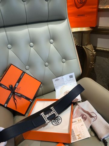 THẮT LƯNG NAM HERM BẢN 38MM TOGO 2 MẶT – KHÓA CHỮ H BIỂU TƯỢNG