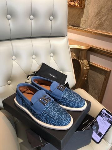 GIÀY NAM DG* NEW FLORIO MONOGRAM DA LỘN & CANVAS