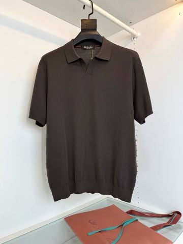 ÁO POLO NAM L P DÁNG V-NECK KHÔNG NÚT – CỔ MỞ Ý TINH GIẢN,