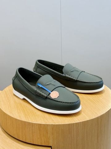 GIÀY LOAFER NAM L V CROISETTE PHOM PREPPY DA BÊ MỀM VÂN HẠT