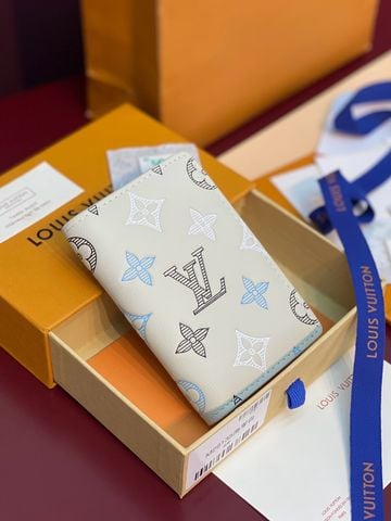 VÍ POCKET ORGANIZER NAM NỮ LV* MONOGRAM SHADOW DA BÊ HIỆU ỨNG GRADIENT